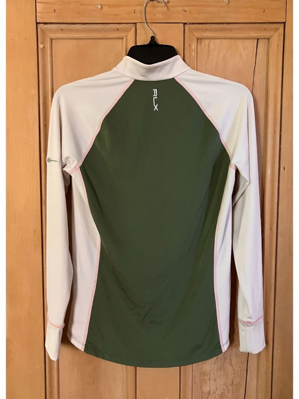 RLX Ralph Lauren Womens Golf Stretch Jersey 1/4-Zip Top Size XS Green SP EXC - Picture 9 of 12